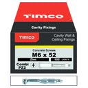 Timco M6 X 52 Cavity Anchor (100)