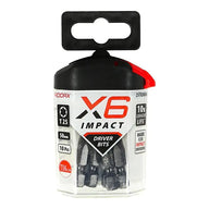 Timco X6 Impact Driver Bit TX25 x 50mm 5 Piece