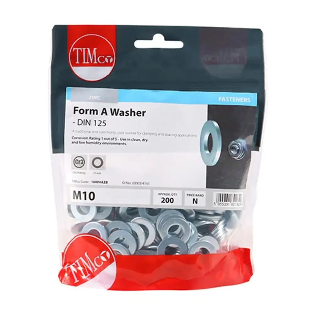 M10 Form A Washer Din 125A - BZP