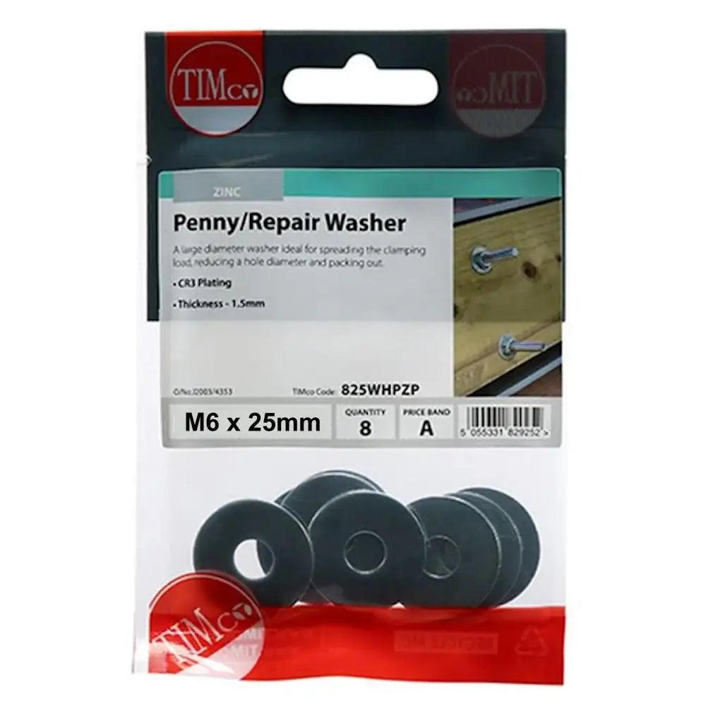 M6 Penny Washer Din 9054 -  25mm