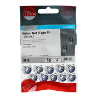 Nylon Nut Type P Din 982 BZP M8