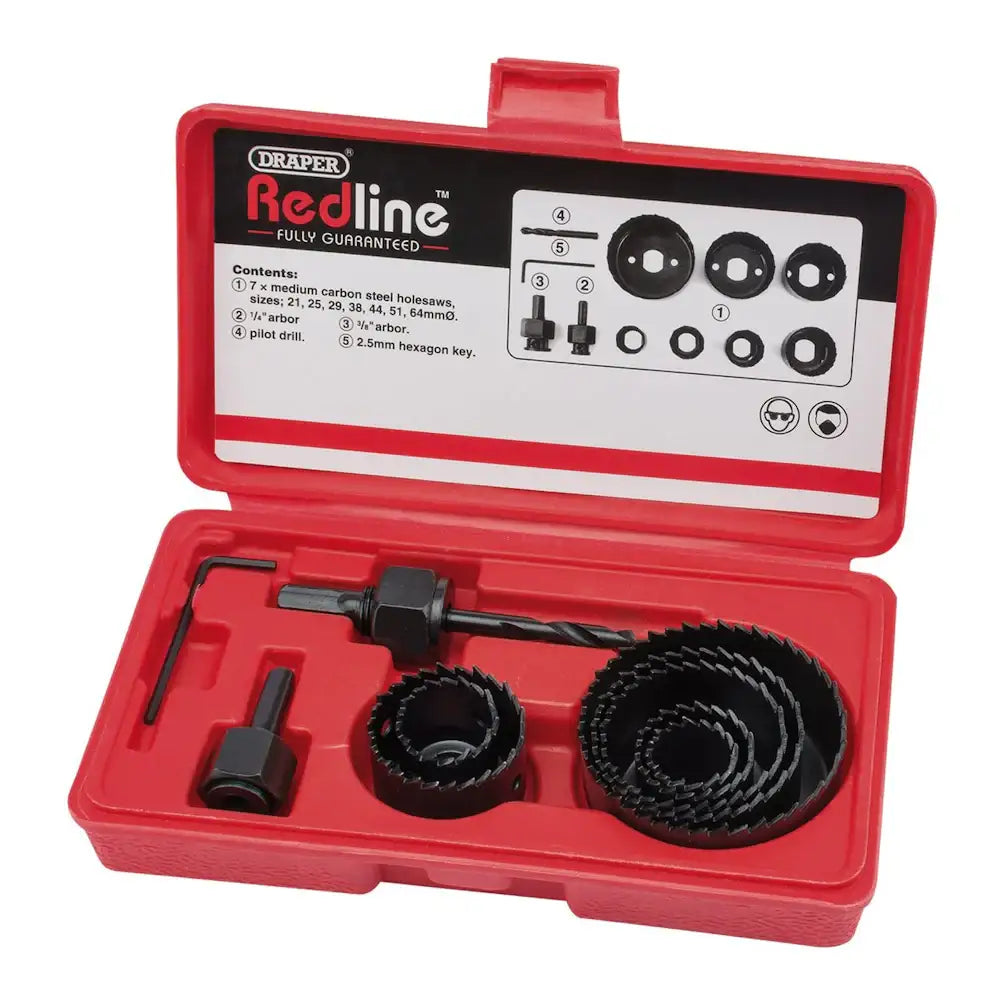 Redline 11 Piece Hole Saw Kit