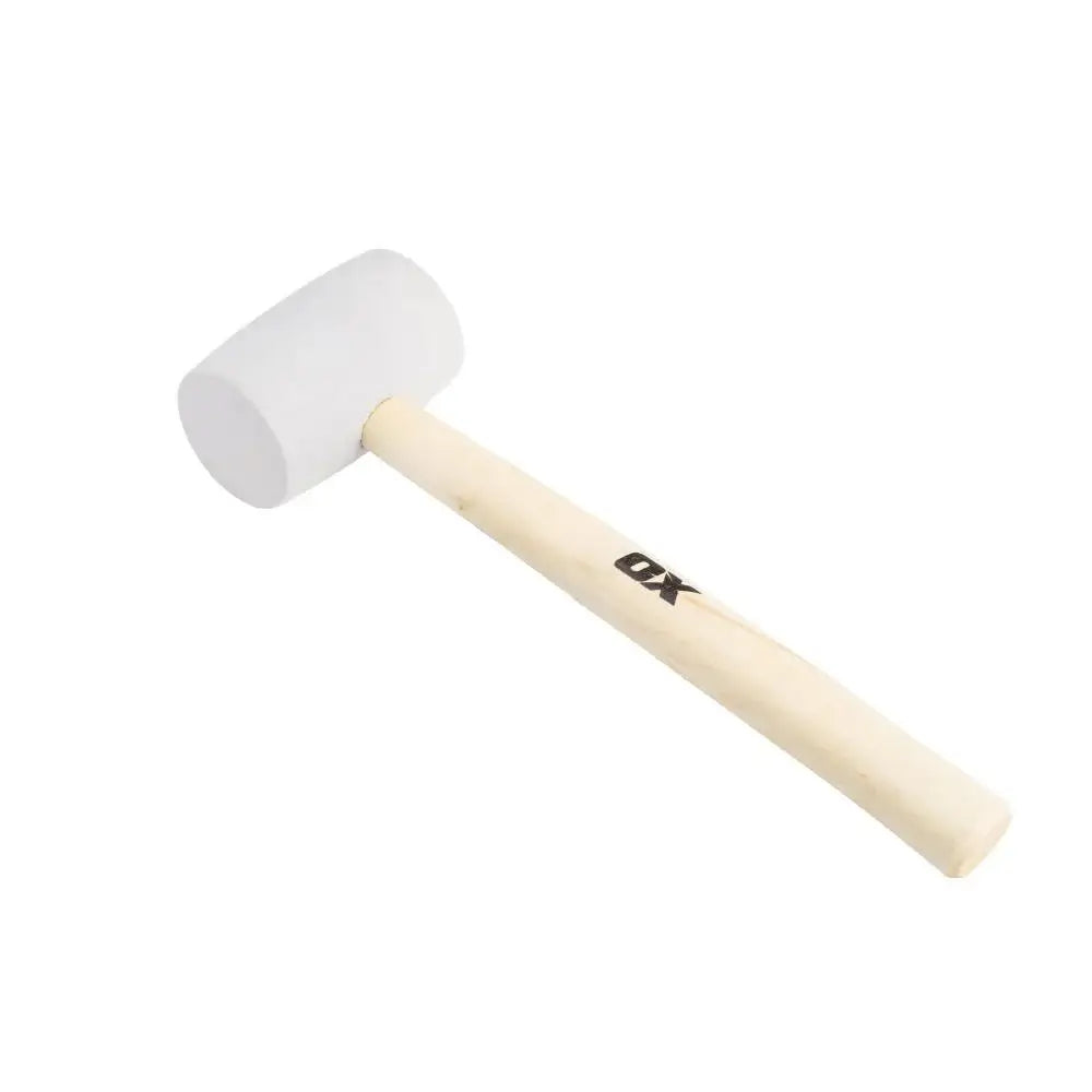 Ox Pro White Rubber Mallet - 16 Oz
