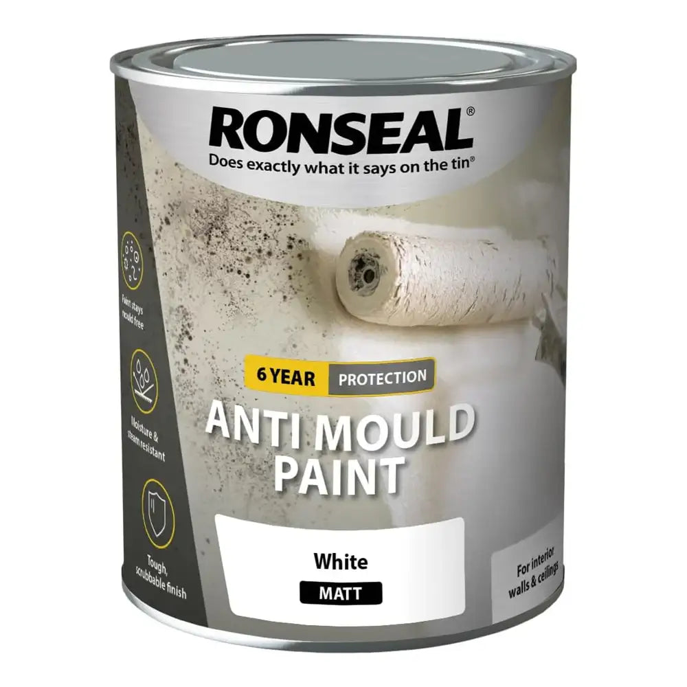 Anti Mould Paint 6 Year 750ml White
