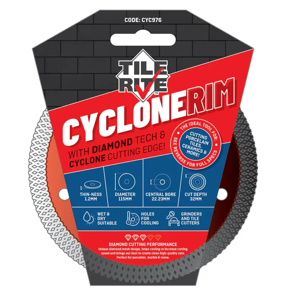 Tilerite Cyclone Rim Diamond Blade 115mm