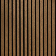 Medium Oak Acoustic Slat Wall Panel 2400 x 600mm