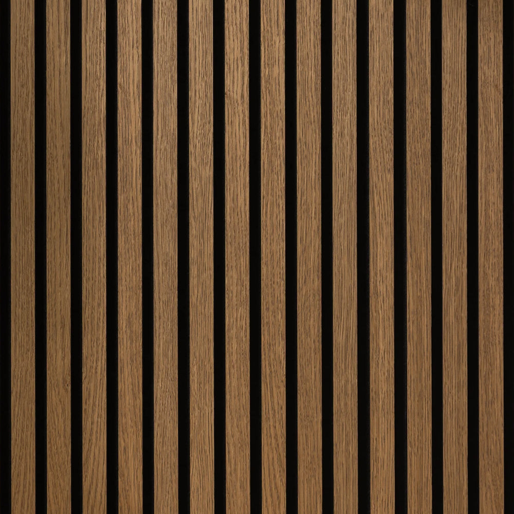 Medium Oak Acoustic Slat Wall Panel 2400 x 600mm