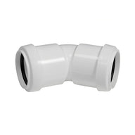 32Mm Waste Bend 45° White (Bsp1.25W)