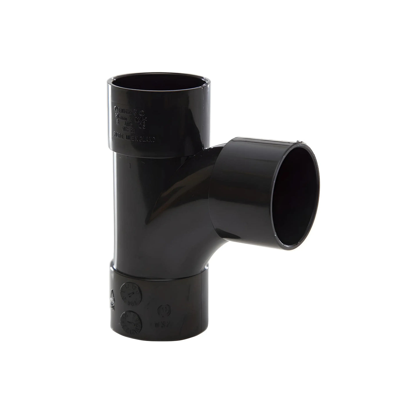 40Mm Waste Tee Black (Ts1.5Bl)