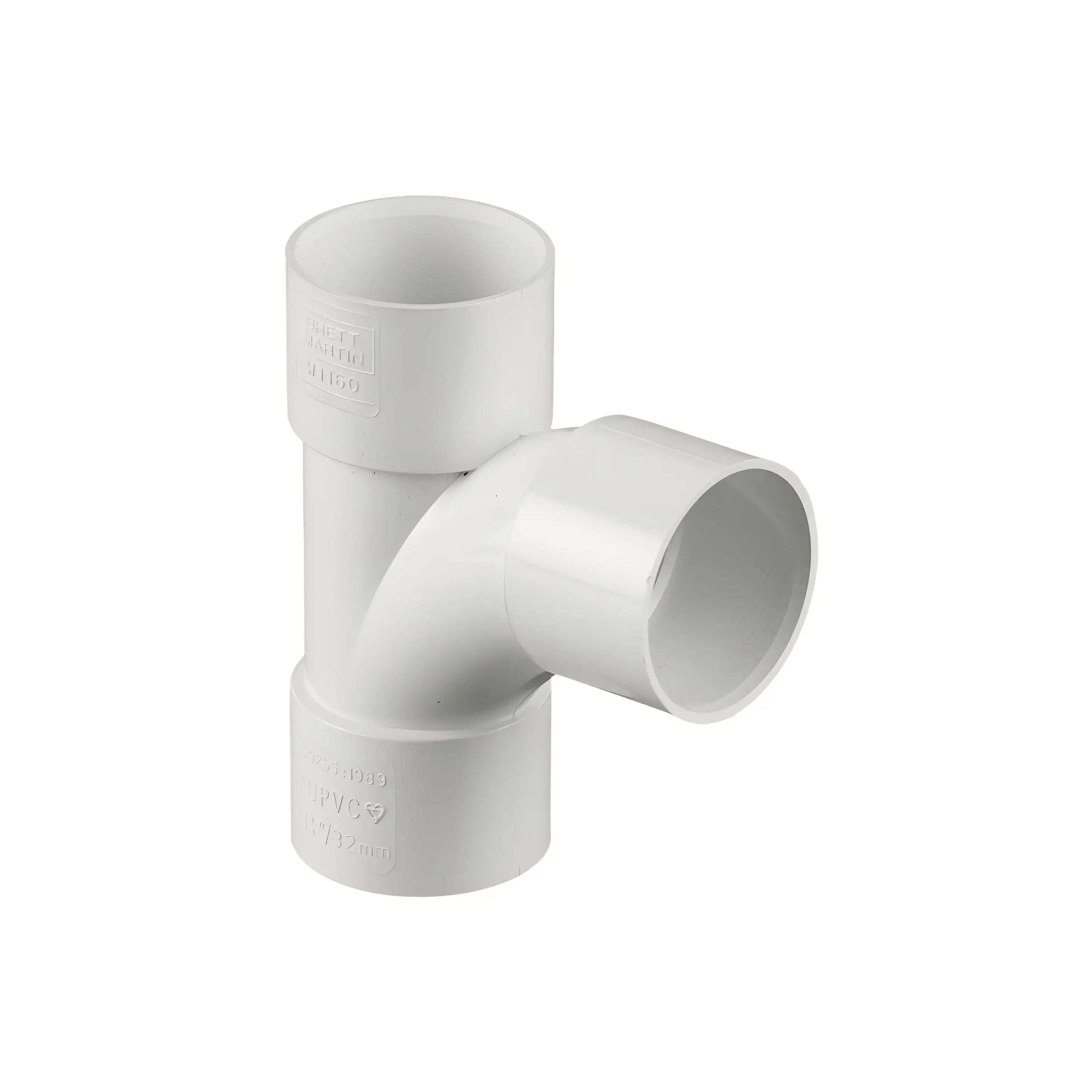 40mm Waste Tee White (TS15W)