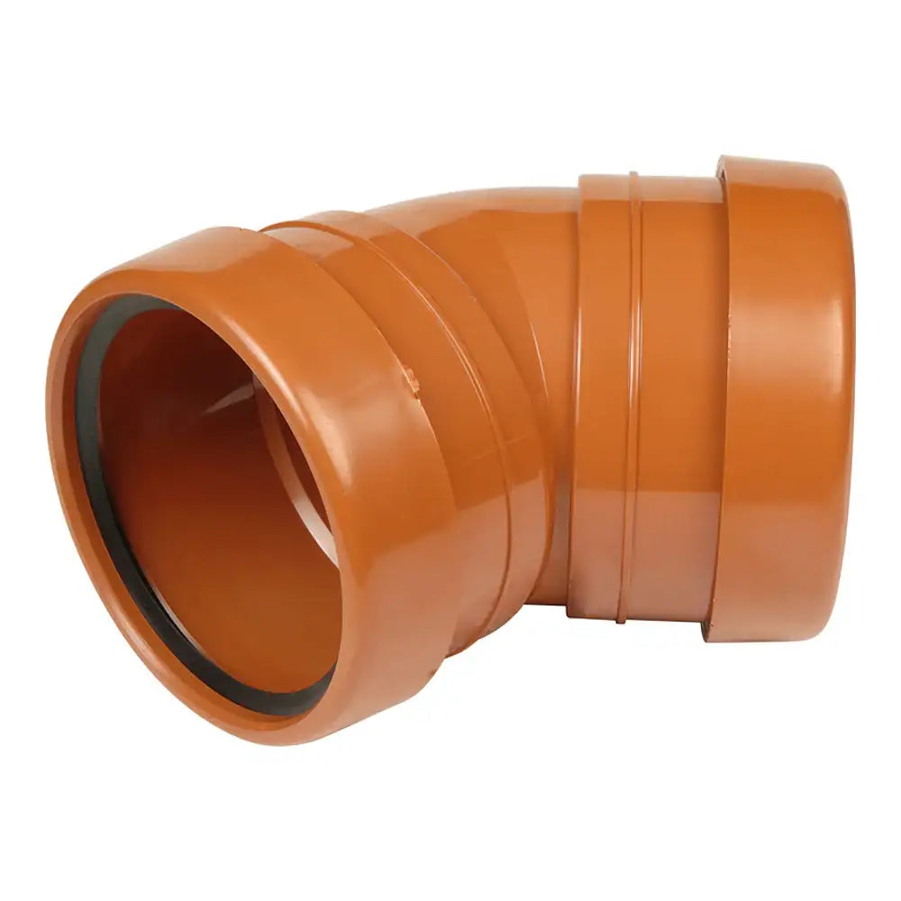 Underground Drainage 110mm Double Socket 45° Bend (EDUBDS45)
