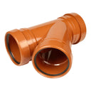 Underground Drainage 110mm Double Socket Y Junction 45° (EDUJDS450)