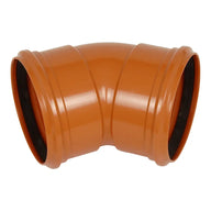 Underground Drainage 160mm 45° Double Socket Bend