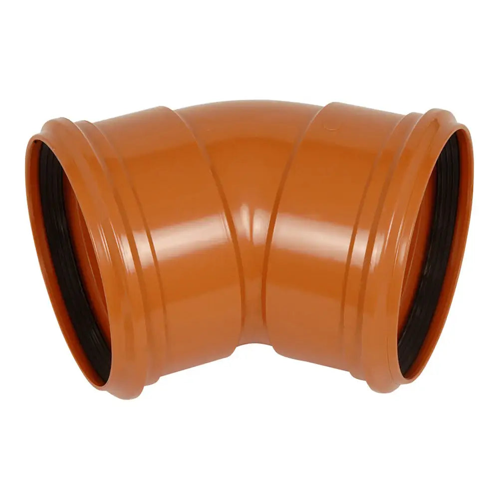 Underground Drainage 160mm 45° Double Socket Bend