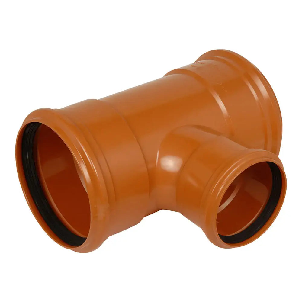 Underground Drainage 160-110mm Reducer Tee Triple Socket