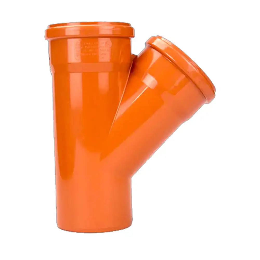 Underground Drainage 160mm 45° Double Socket Y Junction
