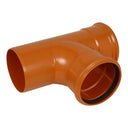 Underground Drainage Double Socket Tee 160mm 87.5°