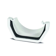 Square Round Gutter Union White (ADS1W)
