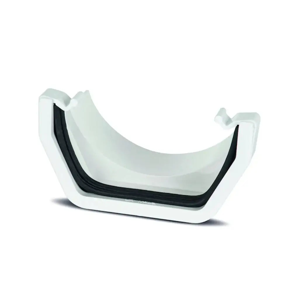 Square Round Gutter Union White (ADS1W)