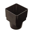 Square / Round Downpipe Adaptor Black (ADS2BL)