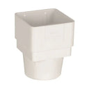 Square Round Downpipe Adaptor White (ADS2W)