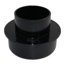 Square Downpipe Adaptor Black 110-65mm