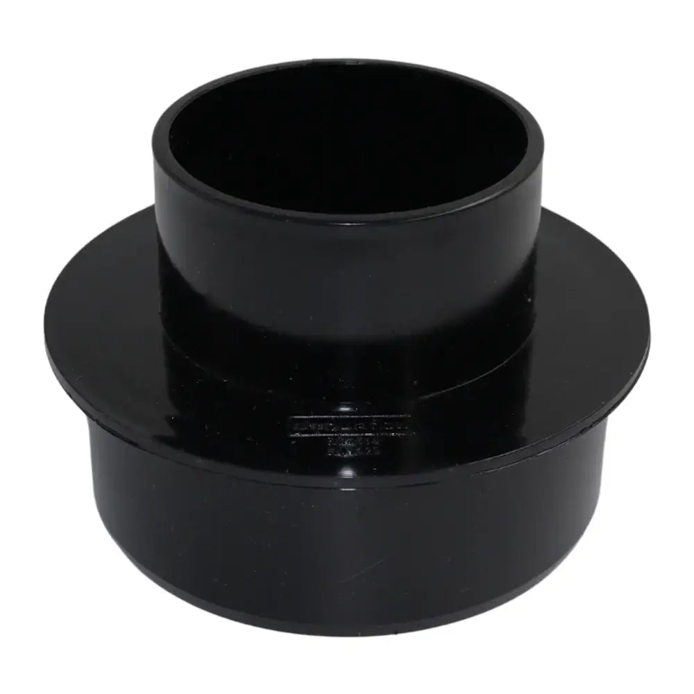Square Downpipe Adaptor Black 110-65mm