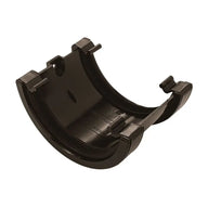 Half Round Gutter Union Bracket Black (AU1BL)