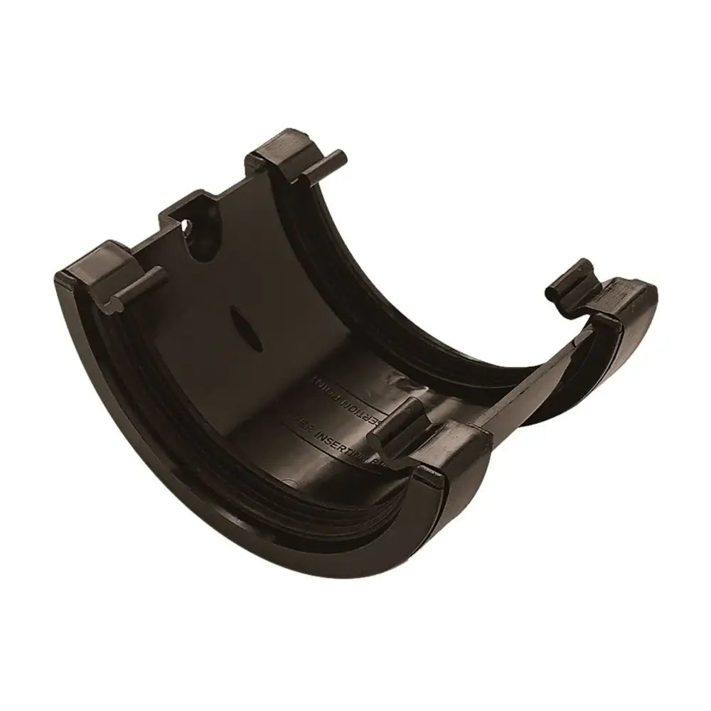 Half Round Gutter Union Bracket Black (AU1BL)