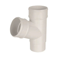 Round 112.5° Downpipe Branch White (AY1W)