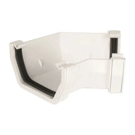 Square Downpipe 135° Angle White (AAS2W)