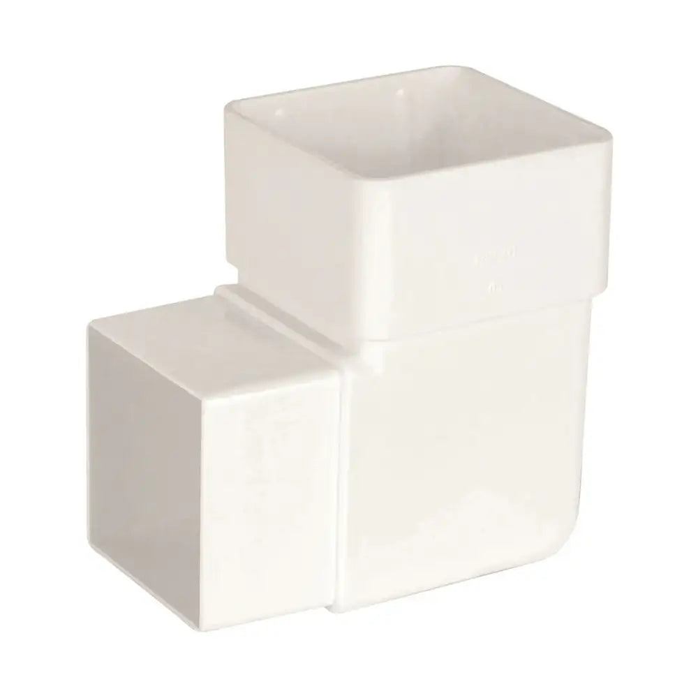 Square Downpipe 92.5° Offset Bend White (ABS1W)