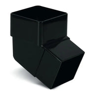 Square Downpipe 112.5° Offset Bend Black (ABS2BL)