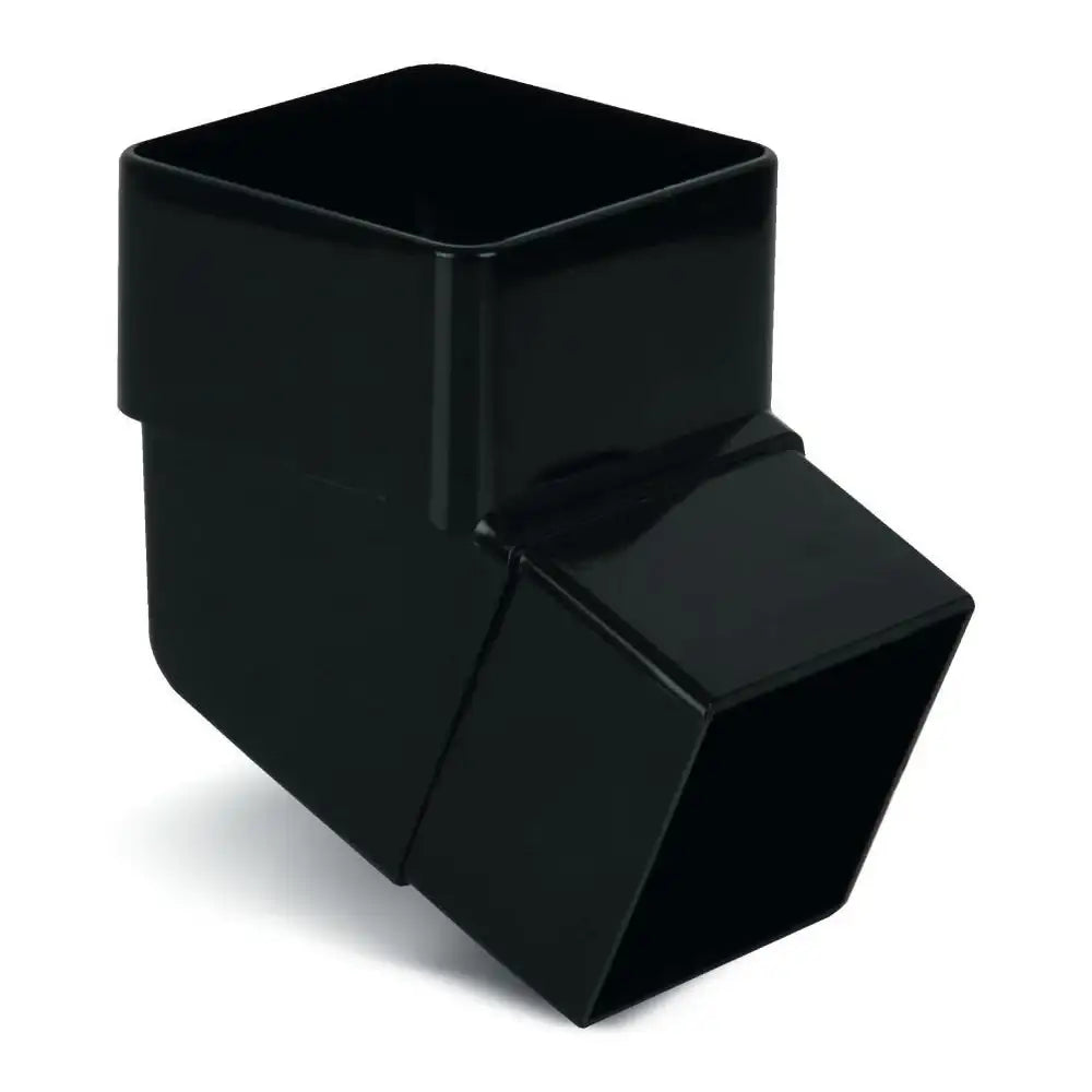 Square Downpipe 112.5° Offset Bend Black (ABS2BL)