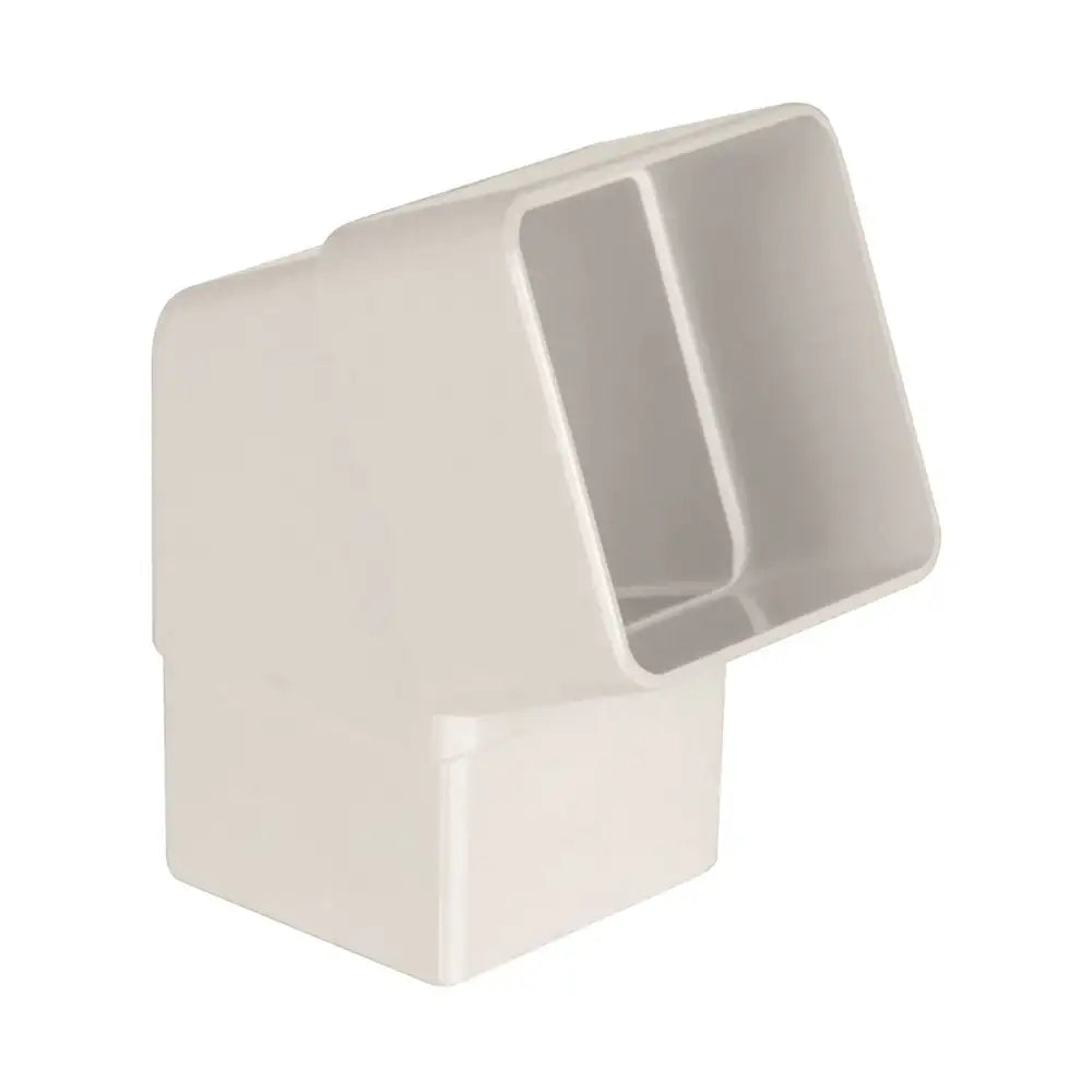Square Downipe 112.5° Offset Bend White (ABS2W)