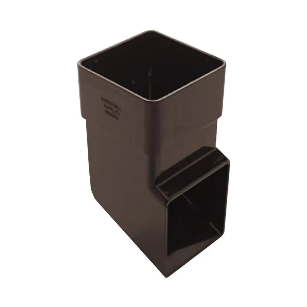 Square Downpipe Shoe Black (ABS3BL)