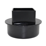 110-65mm Square Downpipe Adaptor Black (ADS7BL)