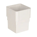 Square Downpipe Socket White (ASS1W)