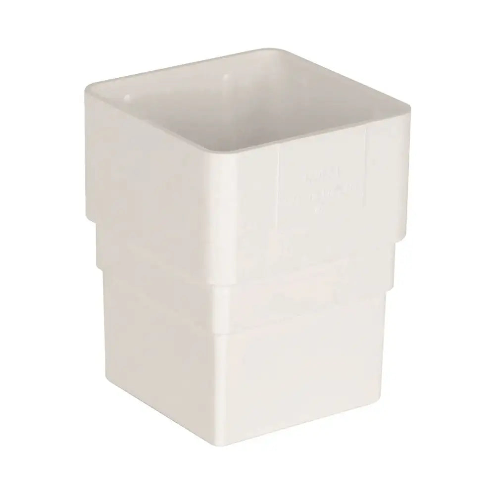 Square Downpipe Socket White (ASS1W)