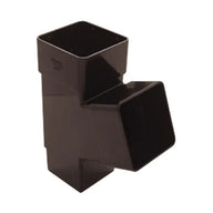 Square 112.5° Downpipe Branch Black (AYS1BL)