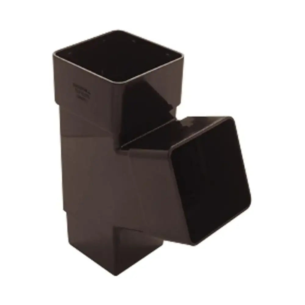 Square 112.5° Downpipe Branch Black (AYS1BL)
