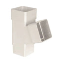 Square 112.5° Downpipe Branch White (AYS1W)