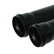 110mm x 4m Soil  Black Pipe single socket