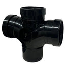 Soil Double Tee 92.5Deg Black (Spbrtd92.5Bl)