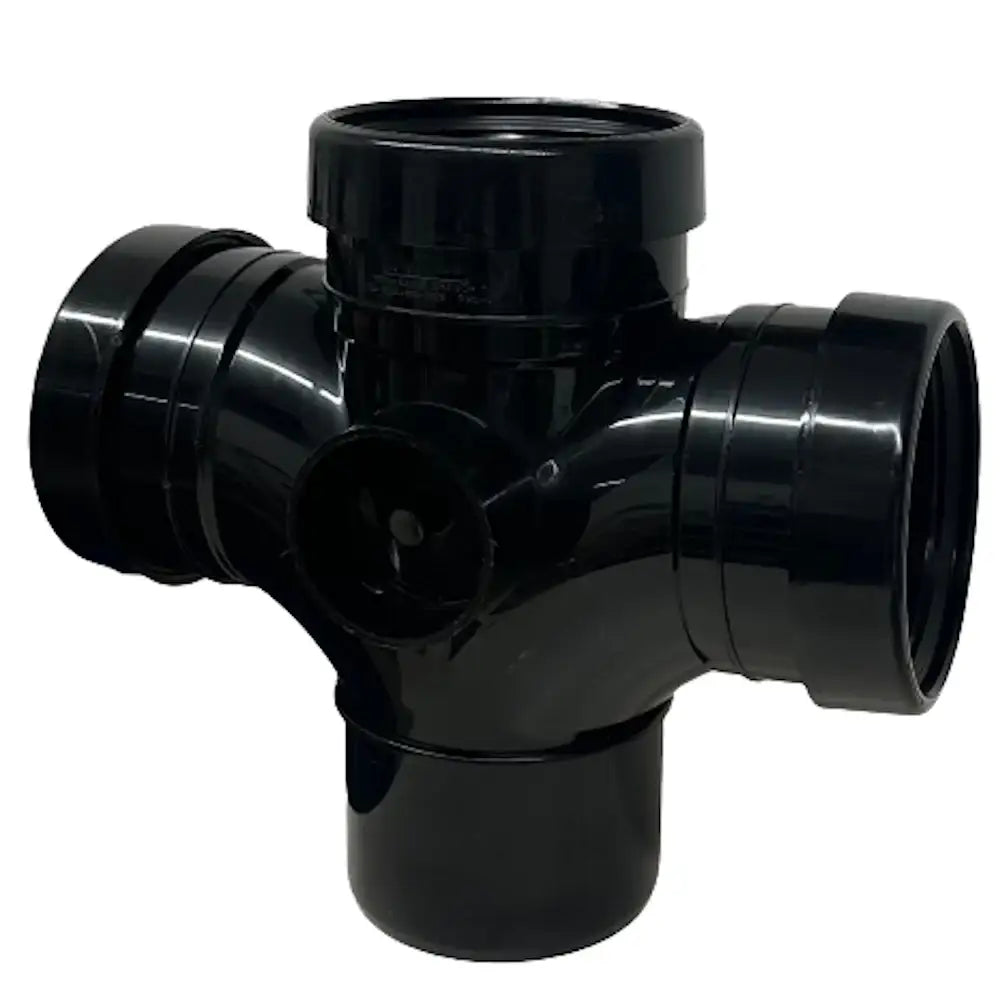 Soil Double Tee 92.5Deg Black (Spbrtd92.5Bl)