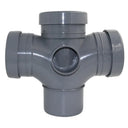Soil Double Tee 92.5Deg Grey (Spbrtd92.5Gr)