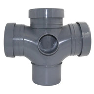 Soil Double Tee 92.5Deg Grey (Spbrtd92.5Gr)