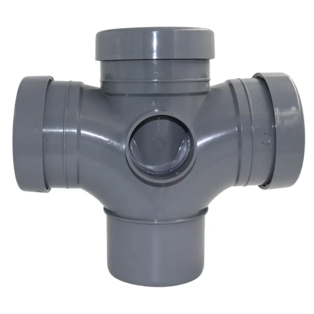 Soil Double Tee 92.5Deg Grey (Spbrtd92.5Gr)