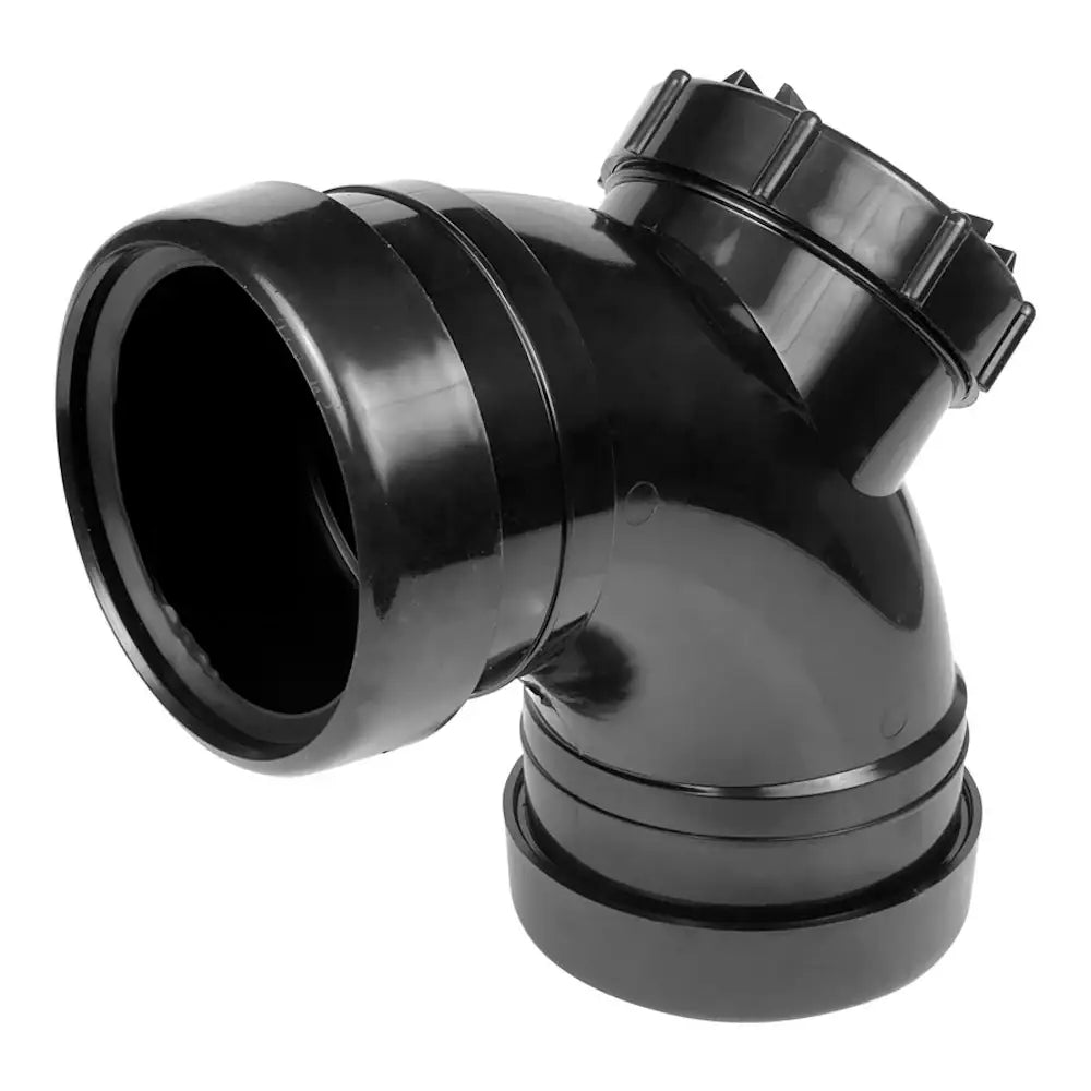 Soil 90° Double Socket Access Bend Black (Safbbl)