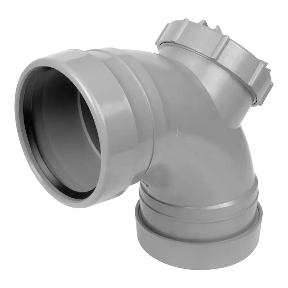 Soil 90° Double Socket Access Bend Grey Safbgr)